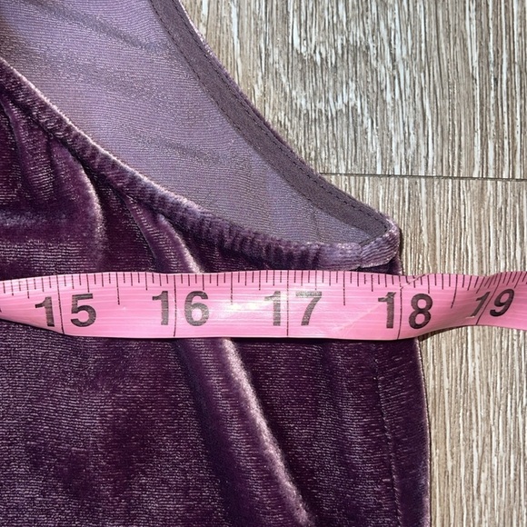 EILEEN FISHER Velvet Tank Top Purple Silk Blend Womens Size Small - Picture 4 of 6